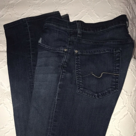 7 FOR ALL MANKIND DARK DENIM SIZE 31 x 30 - Picture 5 of 6